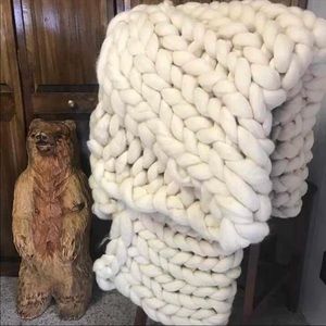 Handmade Chunky Knit Blanket
